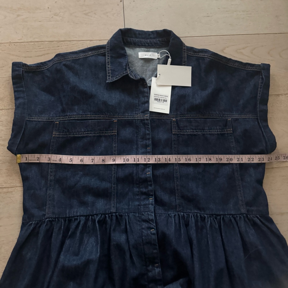 NWT Maye Harper Denim Midi Dress XL - Picture 11 of 12